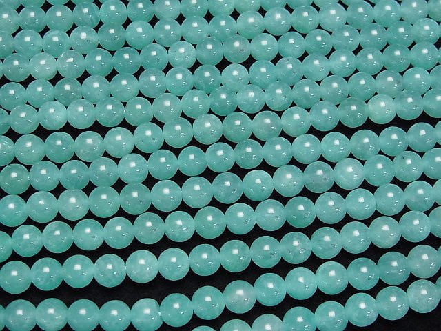 [Video] Mozambique Amazonite AA++ Round 6mm 1strand beads (aprx.15inch/37cm)