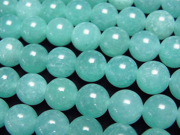 [Video] Mozambique Amazonite AA++ Round 8mm half or 1strand beads (aprx.15inch/36cm)