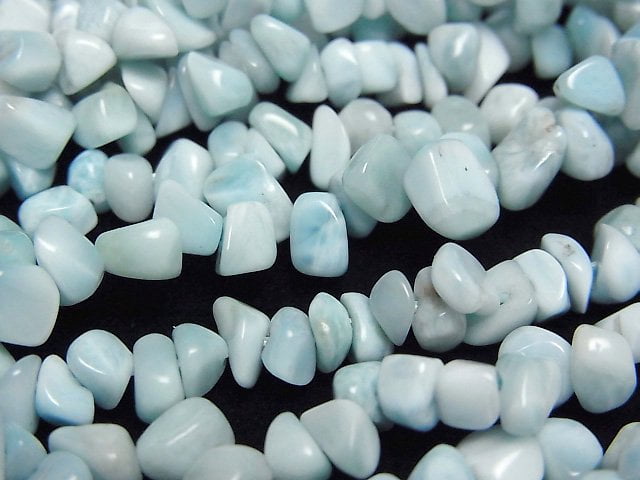 [Video]Larimar Pectolite AA++ Chips (Small Nugget) 1strand beads (aprx.15inch/38cm)