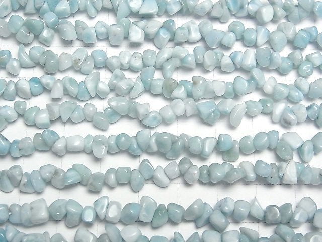 [Video]Larimar Pectolite AA++ Chips (Small Nugget) 1strand beads (aprx.15inch/38cm)