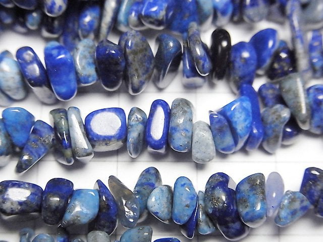 [Video] Lapislazuli AA Chips (Small Nugget) 1strand beads (aprx.30inch/76cm)