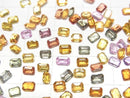 [Video]High Quality Multicolor Sapphire AAA Loose Stone Rectangle Faceted 4x3mm 3pcs