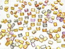 [Video]High Quality Multicolor Sapphire AAA Loose Stone Rectangle Faceted 4x3mm 3pcs