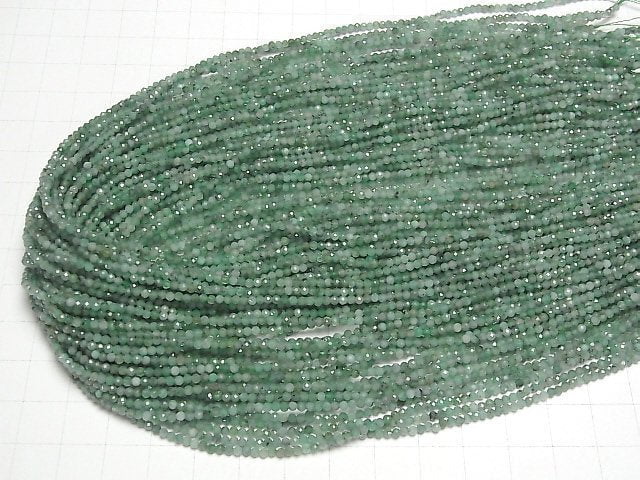 [Video]High Quality! Brazilian Emerald AA++ Faceted Round 2mm half or 1strand beads (aprx.15inch/38cm)