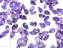 [Video]High Quality Amethyst AAA- Loose stone Pear Shape Faceted 5x3mm10pcs
