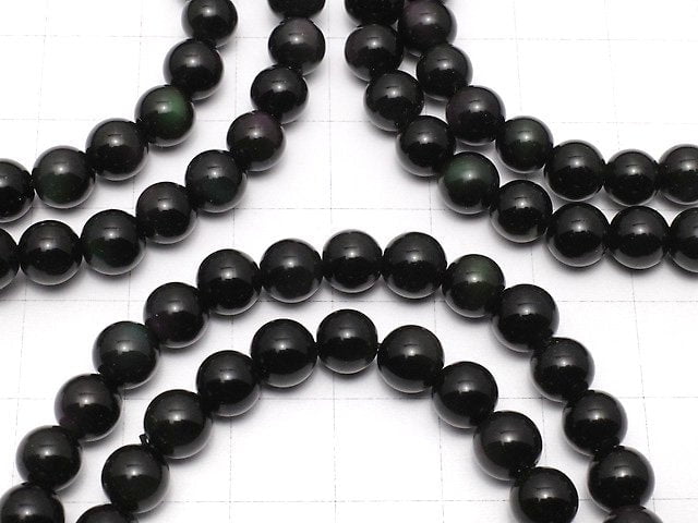 [Video] Rainbow Obsidian AAA Round 6mm Bracelet