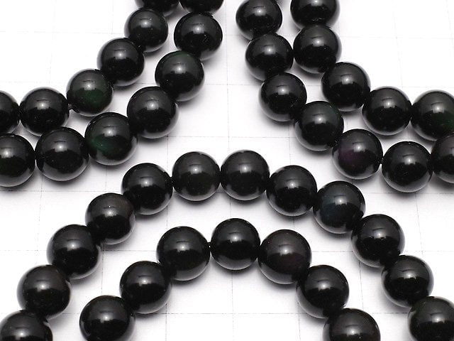 [Video] Rainbow Obsidian AAA Round 8mm Bracelet