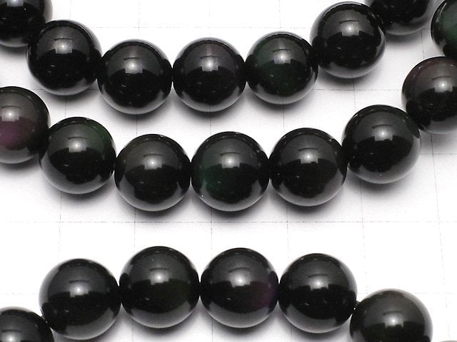 [Video] Rainbow Obsidian AAA Round 10mm Bracelet