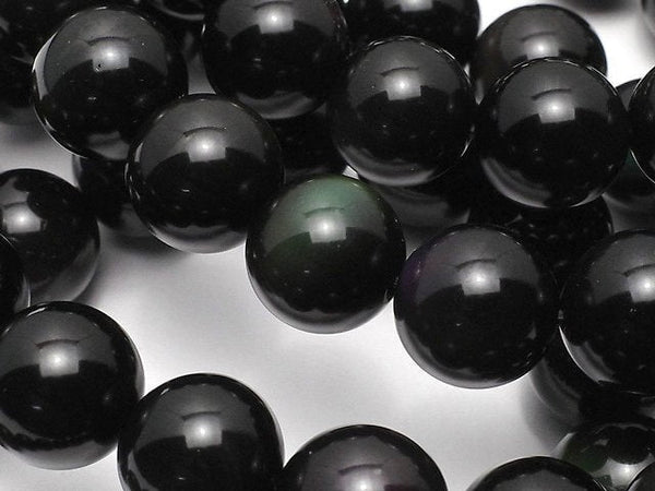 [Video] Rainbow Obsidian AAA Round 12mm Bracelet