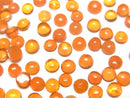 [Video] Orange color Opal Round Cabochon 4x4mm 5pcs