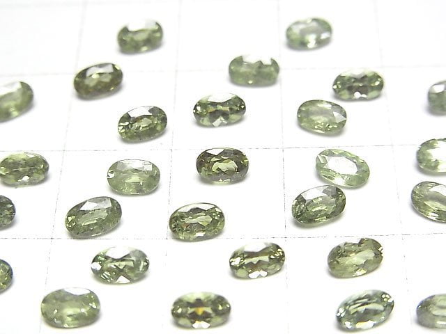 [Video]High Quality Demantoid Garnet AAA Loose stone Oval Faceted 5x3mm 1pc