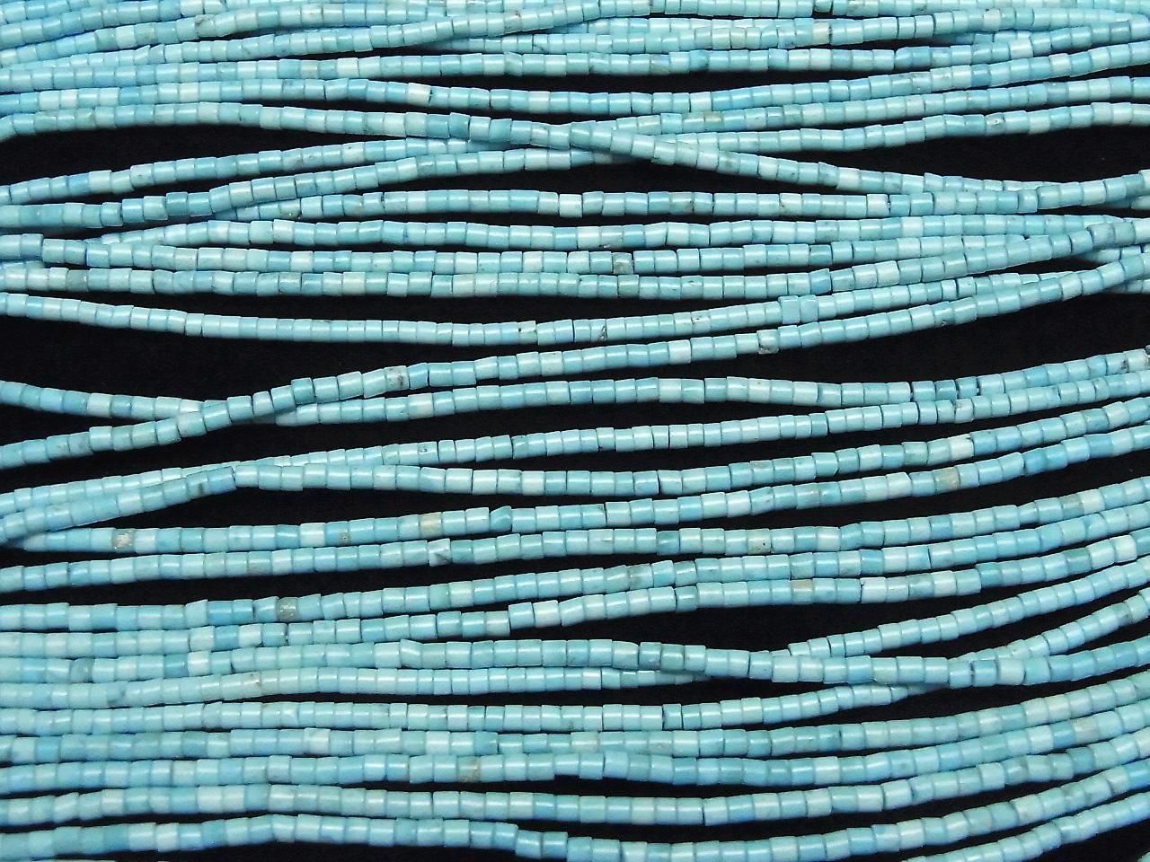 Magnesit-Türkis Rondelle (Heishi) 2x2x2mm 1 Strang Perlen (ca. 15 Zoll/37 cm)