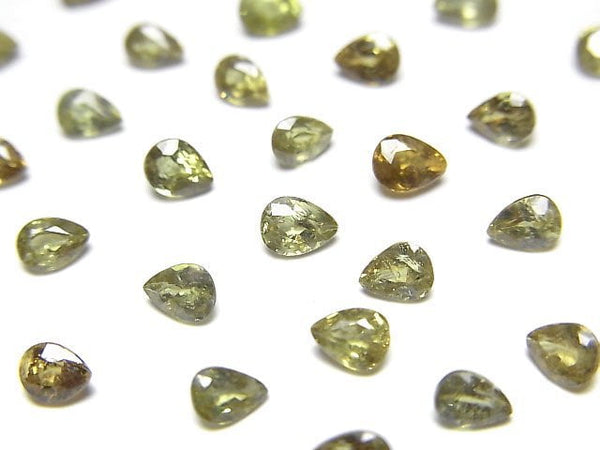 [Video]High Quality Demantoid Garnet AAA Loose stone Pear Shape Faceted 4x3mm 1pc