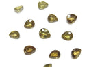 [Video]High Quality Demantoid Garnet AAA Loose stone Pear Shape Faceted 5x4mm [Yellow] 1pc