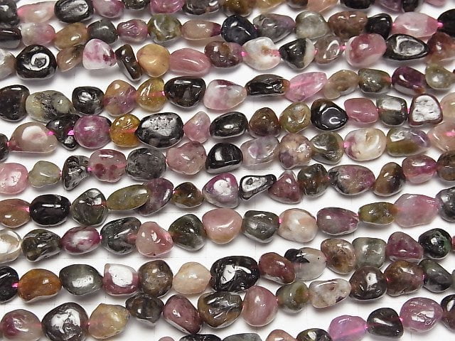 [Video] Multicolor Tourmaline AA Nugget 1strand beads (aprx.15inch/37cm)