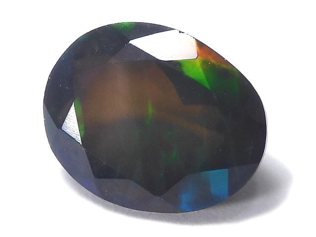 [Video][One of a kind] High Quality Black Opal AAA Loose stone Faceted 1pc NO.179