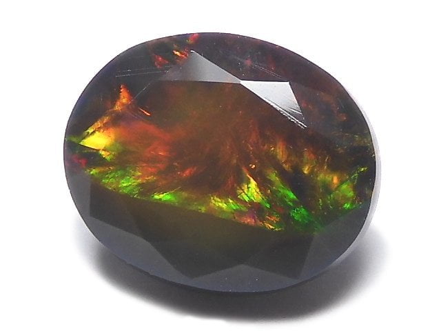 [Video][One of a kind] High Quality Black Opal AAA Loose stone Faceted 1pc NO.180