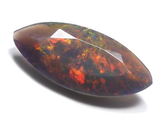 [Video][One of a kind] High Quality Black Opal AAA Loose stone Faceted 1pc NO.181