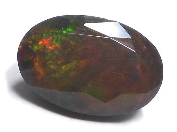 [Video][One of a kind] High Quality Black Opal AAA Loose stone Faceted 1pc NO.186