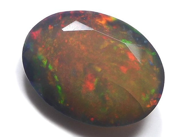 [Video][One of a kind] High Quality Black Opal AAA Loose stone Faceted 1pc NO.187