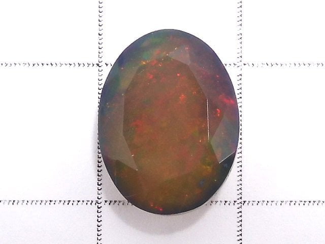 [Video][One of a kind] High Quality Black Opal AAA Loose stone Faceted 1pc NO.187