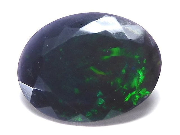 [Video][One of a kind] High Quality Black Opal AAA Loose stone Faceted 1pc NO.190