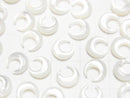 [Video] High Quality White Shell (Silver-lip Oyster) AAA Moon Motif 8x8mm 4pcs