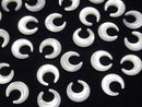 [Video] High Quality White Shell (Silver-lip Oyster) AAA Moon Motif 10x10mm 4pcs