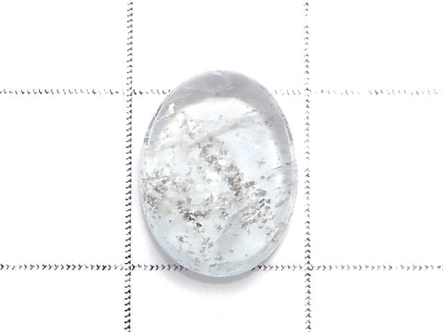 [Video][One of a kind] High Quality Moss Aquamarine AAA- Cabochon 1pc NO.106