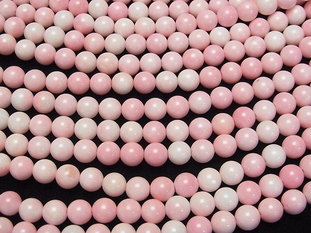 [Video] Pink color Shell AAA Round 6.5mm 1strand beads (aprx.15inch/36cm)