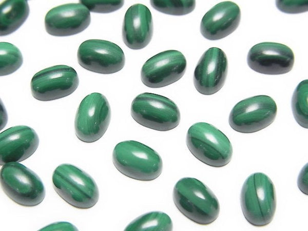 [Video]Malachite AAA Oval Cabochon 6x4mm 5pcs