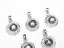 [Video] Meteorite (Altai meteorite) Round Pendant 9.5x9.5mm Silver925 1pc