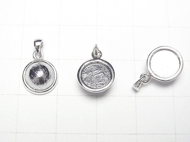 [Video] Meteorite (Altai meteorite) Round Pendant 9.5x9.5mm Silver925 1pc