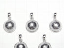 [Video]Meteorite (Altai meteorite) Round Pendant 11.5x11.5mm Silver925 1pc