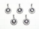 [Video]Meteorite (Altai meteorite) Round Pendant 11.5x11.5mm Silver925 1pc