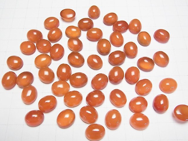 [Video] Carnelian AAA Oval Cabochon 12x10mm 5pcs