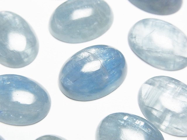 [Video] Sky Kyanite AA++ Oval Cabochon 18x13mm 1pc