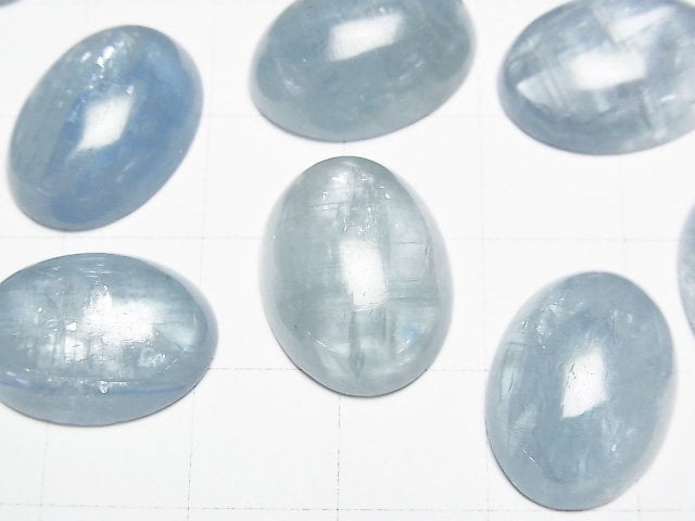 [Video] Sky Kyanite AA++ Oval Cabochon 18x13mm 1pc