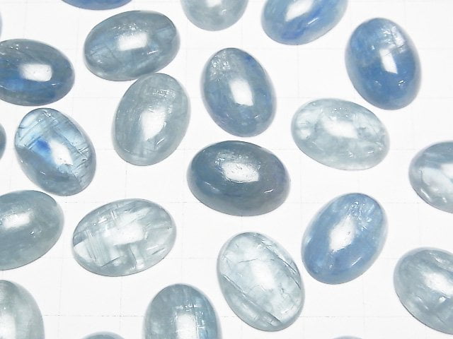 [Video] Sky Kyanite AA++ Oval Cabochon 18x13mm 1pc