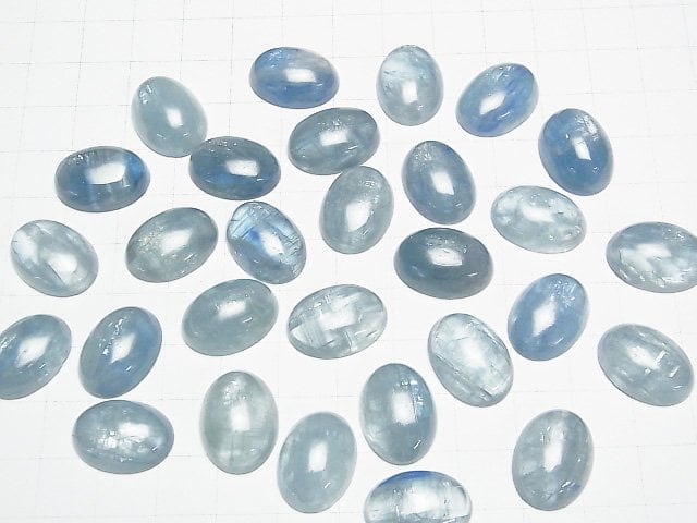 [Video] Sky Kyanite AA++ Oval Cabochon 18x13mm 1pc