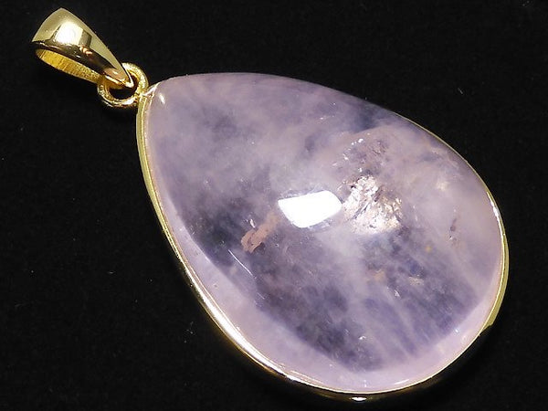 [Video][One of a kind] Morganite AAA Pendant 18KGP NO.135