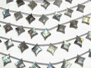 [Video]Labradorite AA++ Diamond Shape 16x13mm 1strand (6pcs)