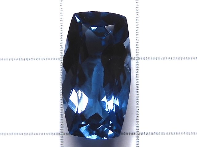 [Video][One of a kind] High Quality London Blue Topaz AAA Loose stone Faceted 1pc NO.35