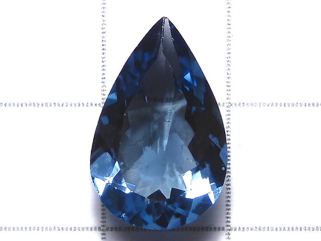 [Video][One of a kind] High Quality London Blue Topaz AAA Loose stone Faceted 1pc NO.40