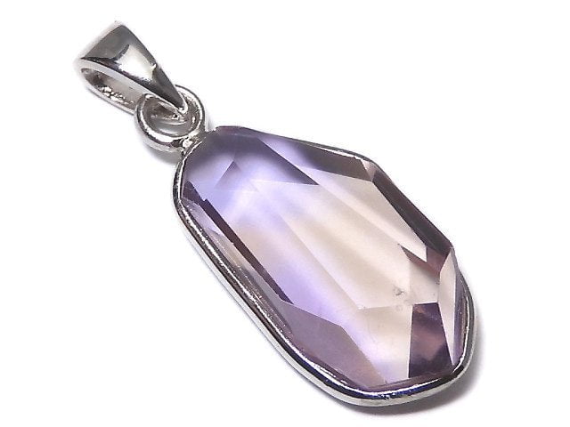 [Video][One of a kind] High Quality Ametrine AAA- Faceted Pendant Silver925 NO.255