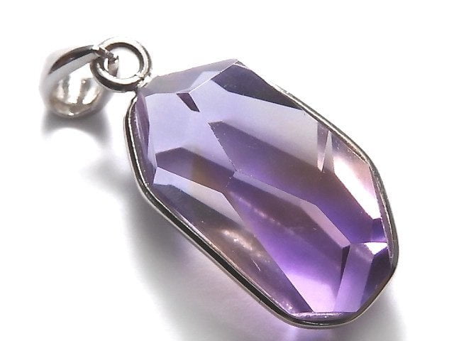 [Video][One of a kind] High Quality Ametrine AAA- Faceted Pendant Silver925 NO.257