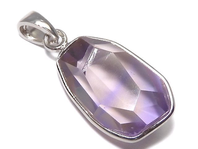 [Video][One of a kind] High Quality Ametrine AAA- Faceted Pendant Silver925 NO.258