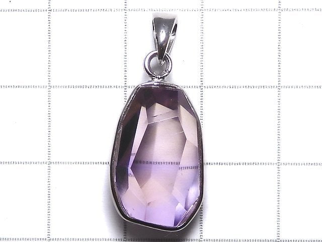 [Video][One of a kind] High Quality Ametrine AAA- Faceted Pendant Silver925 NO.258