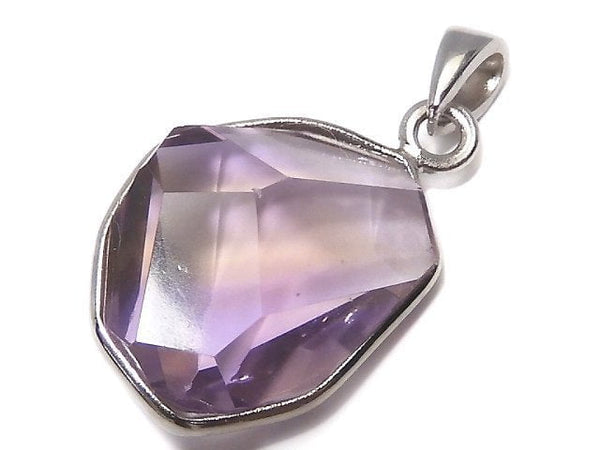 [Video][One of a kind] High Quality Ametrine AAA- Faceted Pendant Silver925 NO.259