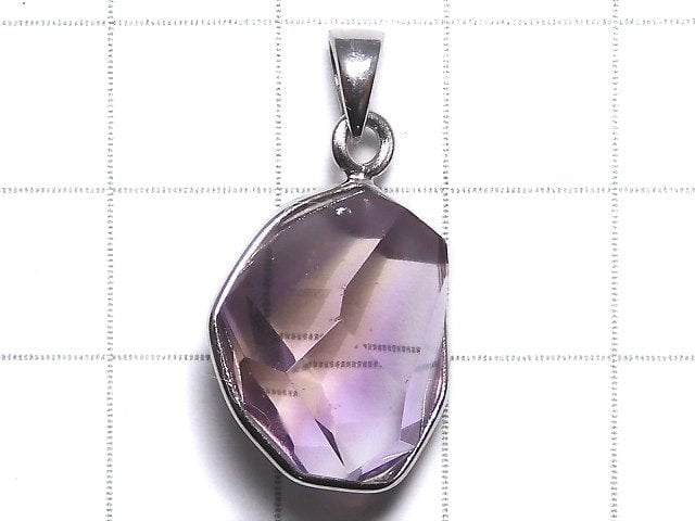 [Video][One of a kind] High Quality Ametrine AAA- Faceted Pendant Silver925 NO.259